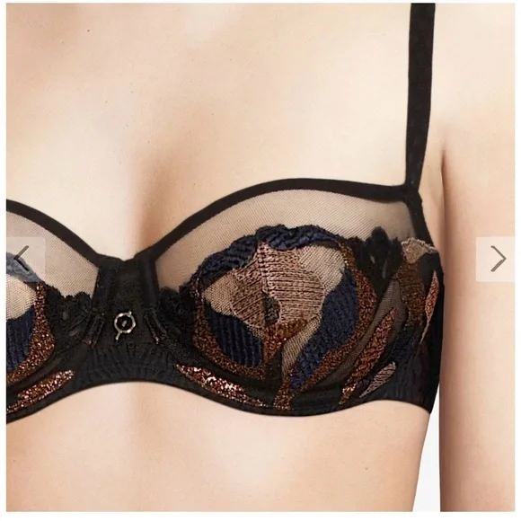NWT CHANTELLE Montaigne Demi-cup bra 36C - Picture 4 of 6